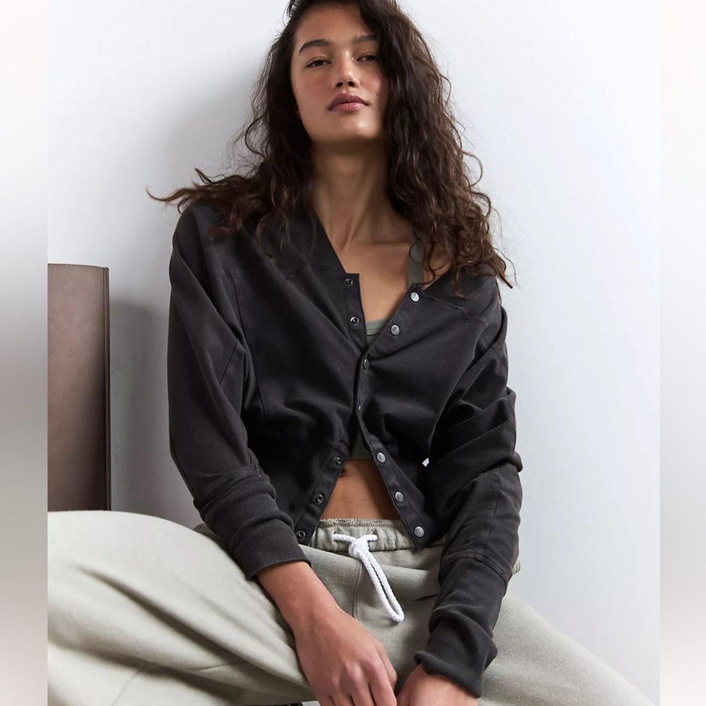 Free People Hot Shot Cardi Black S